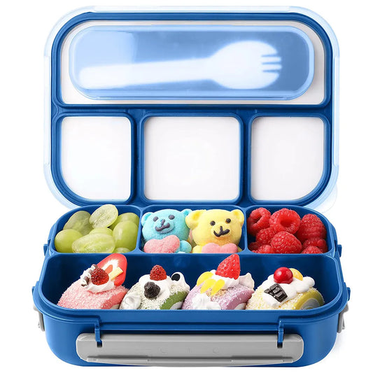 Stylish Lunch Box Bento Box 81oz Lunch Containers For Adult Kid Toddler 4 Compartment Bento Lunch Box Microwave Dishwasher Freezer Safe